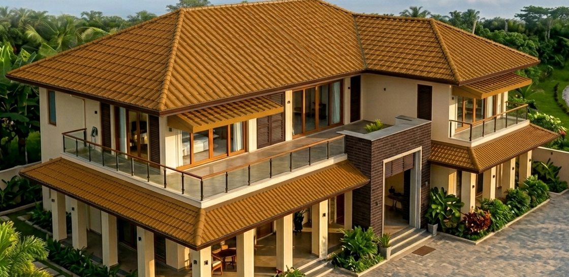 Roof in Golden Teak